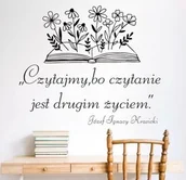 Pomoce naukowe - Naklejka: Czytajmy, bo czytanie... - miniaturka - grafika 1