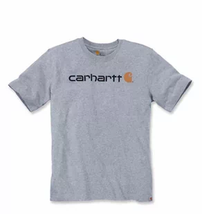 Koszulka Carhartt Core Logo T-Shirt Grey M - Koszulki męskie - miniaturka - grafika 1