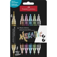 Markery permanentne - Faber-Castell Marker akrylowy Black Edition 6 szt. - miniaturka - grafika 1