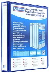Donau Segregator ofertowy PP, A4/4RD/50, niebieski 2788504PL-10 - Segregatory - miniaturka - grafika 4