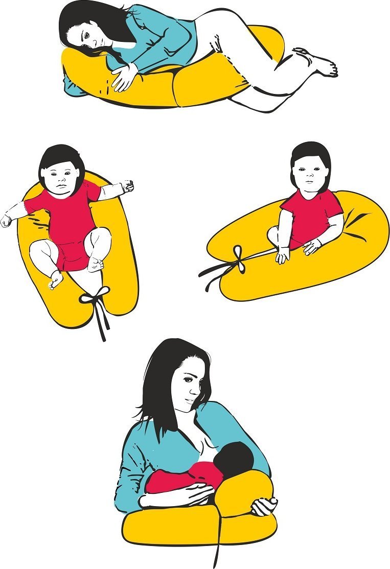 Sango Trade Poduszka relaksacyjna LONGER - SZARE SŁONIE