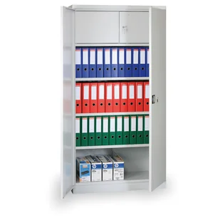 B2B Partner Szafa spawana z wewnętrzną zamykaną skrytką, 1990 x 1000 x 435 mm SBM 03030305 - Szafy biurowe - miniaturka - grafika 1