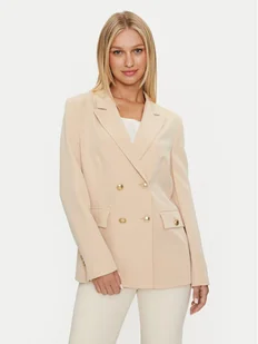 Guess Marynarka Fiona W4YN54 WFWX2 Beżowy Regular Fit - Marynarki i żakiety damskie - miniaturka - grafika 1