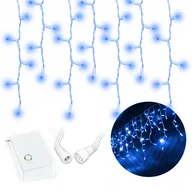 Oświetlenie świąteczne - Lampki Świąteczne Zewnętrzne Sople 500 Led 19M Niebieskie - miniaturka - grafika 1