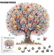 Układanki dla dzieci - Drewniane puzzle / Wooden Puzzle / Drzewo życia / Duży Format A3 / 180 el - miniaturka - grafika 1