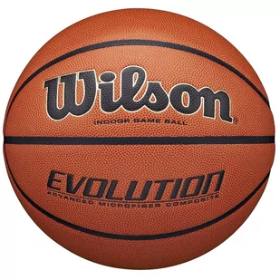 Wilson Evolution Indoor Game Ball WTB0516XBEMEA, unisex, piłki do koszykówki, Pomarańczowe - Koszykówka - miniaturka - grafika 1