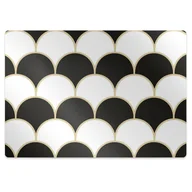 Podnóżki, podpórki, podkładki - Mata pod fotel biurowy Rybia łuska 100x70 cm - miniaturka - grafika 1