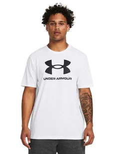 Under Armour Koszulka "Sport Style" w kolorze białym - Koszulki męskie - miniaturka - grafika 1