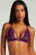 Biustonosze - Hunkemöller Nieusztywniany biustonosz z fiszbinami Cinnamon Fioletowy - miniaturka - grafika 1