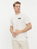 Koszulki męskie - Napapijri T-Shirt Iaato NP0A4HFZ Écru Regular Fit - miniaturka - grafika 1