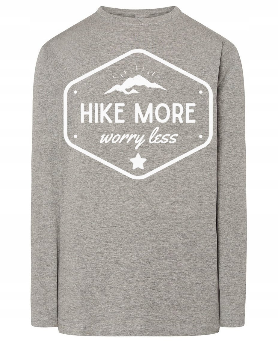 Longsleeve fajny nadruk WĘDRÓWKI GÓRY r.3XL