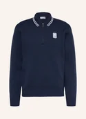 Bluzy męskie - Lacoste Bluzka Polo Z Dzianiny Dresowej blau - LACOSTE - miniaturka - grafika 1