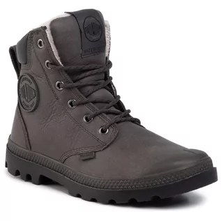 Botki damskie - Palladium Trapery Pampa Sport Cuff Wps 72992-064-M Dark Gull Gray - grafika 1