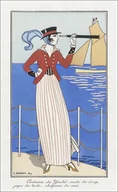 Plakaty - Almanach des Modes présentes, passées &amp; futures pour, Falbalas et Fanfreluches, George Barbier - plakat 50x70 cm - miniaturka - grafika 1