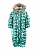 Kombinezony dla dzieci - Chłopięcy niemowlęcy kombinezon zimowy ZOO zielony Lenne r.68 - miniaturka - grafika 1