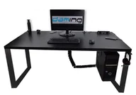 Biurka gamingowe - Biurko Gamingowe Daming Atlanta Pro Gamer Loftowe Czarne - miniaturka - grafika 1