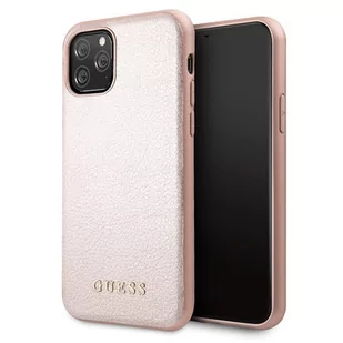 Guess Obudowa dla telefonów komórkowych Iridescent pro Apple iPhone 11 Pro GUHCN58IGLRG Różowy - Etui i futerały do telefonów - miniaturka - grafika 1