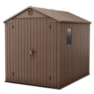 Altany ogrodowe - Keter DARWIN 6 × 8 domek ogrodowy brązowy - miniaturka - grafika 1