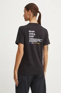 The North Face t-shirt bawełniany Climb damski kolor czarny NF0A8AZZ42I1 - Koszulki sportowe damskie - miniaturka - grafika 1