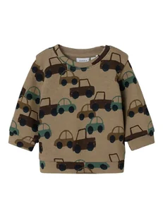 name it Bluza "Sacar" w kolorze jasnobrązowym - Bluzy i sweterki niemowlęce - miniaturka - grafika 1