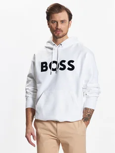 Boss Bluza 50485316 Biały Oversize - Bluzy męskie - miniaturka - grafika 1