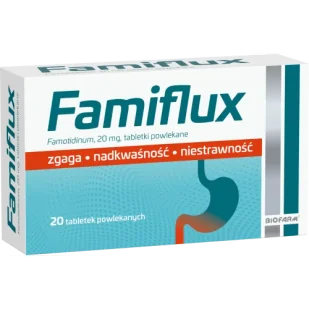Famiflux 20 mg, 20 tabletek - Układ pokarmowy - miniaturka - grafika 1