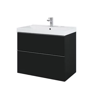 Elita 168106 SZAFKA LOOK 80 2S BLACK MATT PDW - Szafki łazienkowe - miniaturka - grafika 1