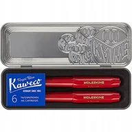 Pióra wieczne - KAWECO X MOLESKINE zestaw prezentowy czerwony - miniaturka - grafika 1