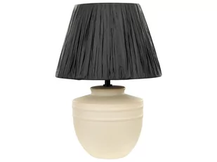 Lampa stołowa ceramiczna beżowa TIGRE - Lampy stojące - miniaturka - grafika 1
