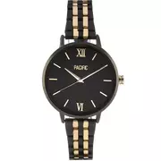 Zegarki damskie - Czarny damski zegarek PACIFIC X6172-13 - miniaturka - grafika 1