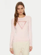 Bluzki damskie - Guess Bluzka W5RR39 Z2NQ2 Różowy Regular Fit - miniaturka - grafika 1