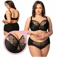 Biustonosze - Nessa KSYMENA soft biustonosz miękki gładki czarny stanik - 90L - miniaturka - grafika 1