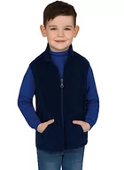 Odzież sportowa dziecięca - Trigema Jungen Fleece Weste kamizelka sportowa dla chłopców, Niebieski (Navy 046), 104 - miniaturka - grafika 1