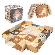 Maty edukacyjne - Puzzle piankowe mata / kojec 36el. dinozaury 143cm x 143cm x1cm - miniaturka - grafika 1