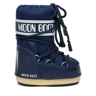 Śniegowce Moon Boot 80D1400440 S Niebieski - Buty dla dziewczynek - miniaturka - grafika 1