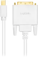 Złącza, przejściówki, adaptery - Kabel adapter LogiLink mini DisplayPort - DVI-D M/M 3 m White (4052792052992) - miniaturka - grafika 1
