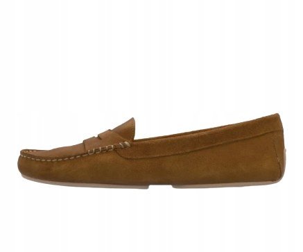 PRETTY BALLERINAS MOKASYNY Z NATURALNEJ SKÓRY ZAMSZOWEJ 43,5 1T6A