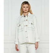 Kurtki damskie - Tommy Hilfiger Jeansowa kurtka | Oversize fit - miniaturka - grafika 1