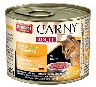 Animonda Cat Carny Adult smak: kurczak i kaczka 200g puszka - Mokra karma dla kotów - miniaturka - grafika 2