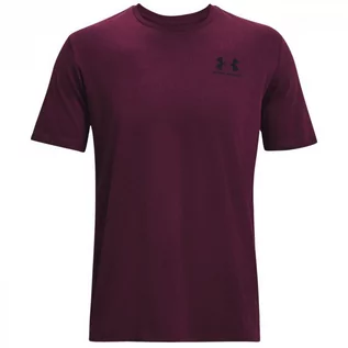Koszulki męskie - Koszulka męska Under Armour Sportstyle Left Chest SS purpurowa 1326799 572 - grafika 1