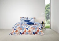 Pościel - Pościel Danio Blue Rust&Blue reverse 220x200 + 2x70x80cm niebieski/pomarańczowy - miniaturka - grafika 1
