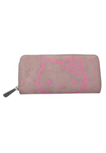 Fritzi aus Preussen Damski Hello Kitty Fritzi Wallet Nicole Sky Stars Taupe akcesoria podróżne portfel, szarobrązowy, One Site