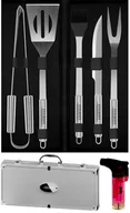 Akcesoria do grilla - Zestaw akcesoria do GRILLA STILHOFF sztućce przybory 7szt 5+walizka+palnik - miniaturka - grafika 1