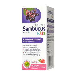 SAMBUCUS Kids płyn, 120 ml - Witaminy i minerały - miniaturka - grafika 1