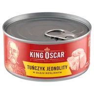 Konserwy i dania rybne - King Oscar Tuńczyk jednolity w oleju roślinnym 170 g - miniaturka - grafika 1