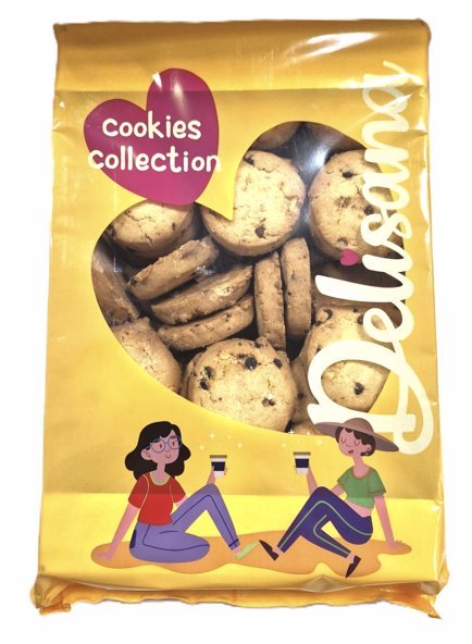 DELICPOL CIASTKA CRUNCHY Z KAWAŁKAMI CZEKOLADY 1KG LUZ