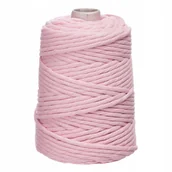 Zabawki kreatywne - Sznurek Do Makram Skręcany Różowy 100M 5Mm Dpcraft - miniaturka - grafika 1