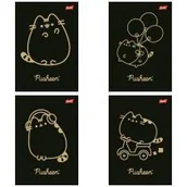 Zeszyty szkolne - St. Majewski Zeszyt A5 Pusheen Gold mix kratka 60 kartek 10 szt. - miniaturka - grafika 1