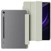 Etui do tabletów - Etui na tablet 4kom.pl Etui Clear Pencil do Galaxy Tab TAB S9 FE 10.9 SM-X510 SM-X516 / S10 FE, zielone - miniaturka - grafika 1