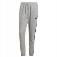 Spodnie męskie - Spodnie męskie adidas Essentials Fleece szare GK8824-M - miniaturka - grafika 1